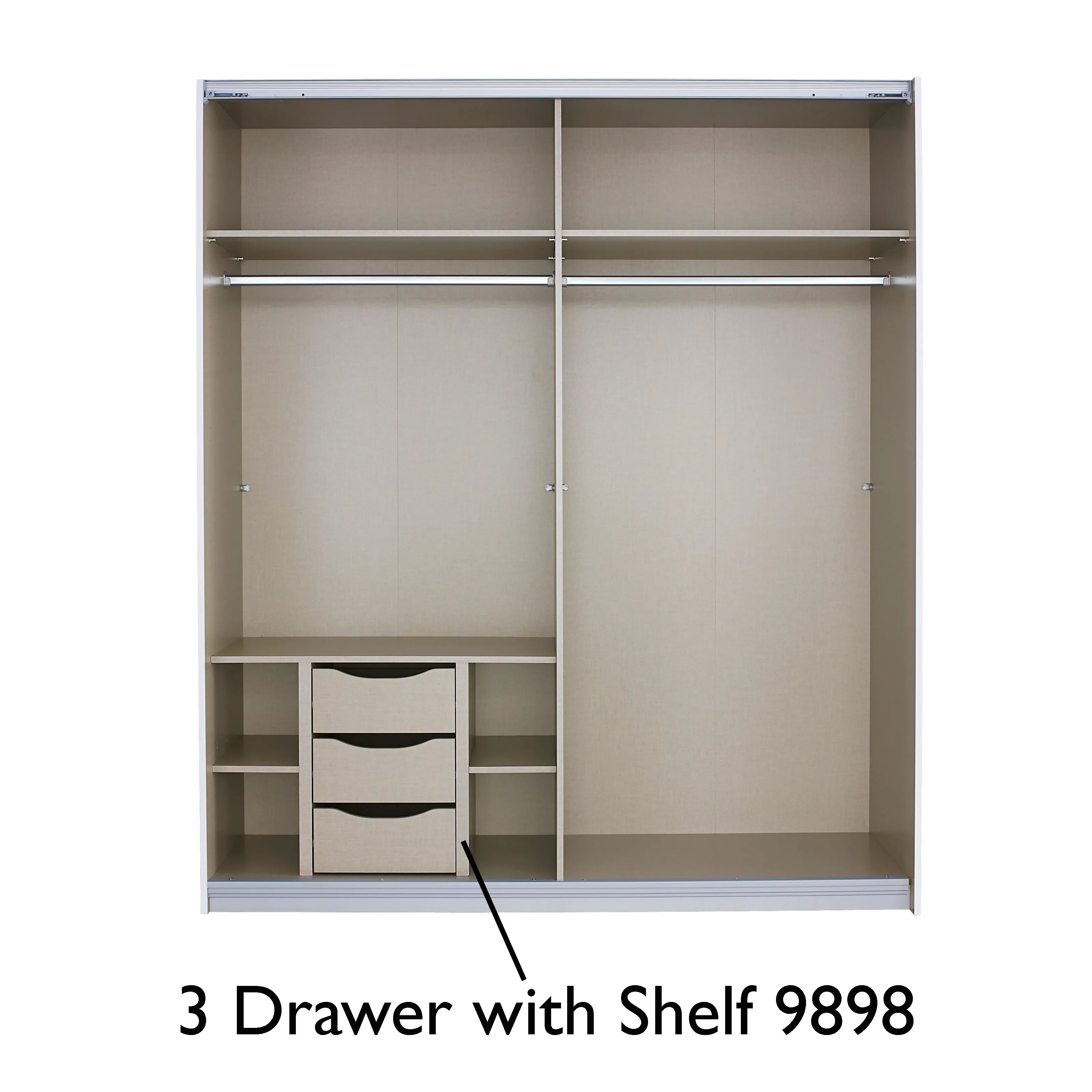 Interior Drawer For Wardrobes - Orange