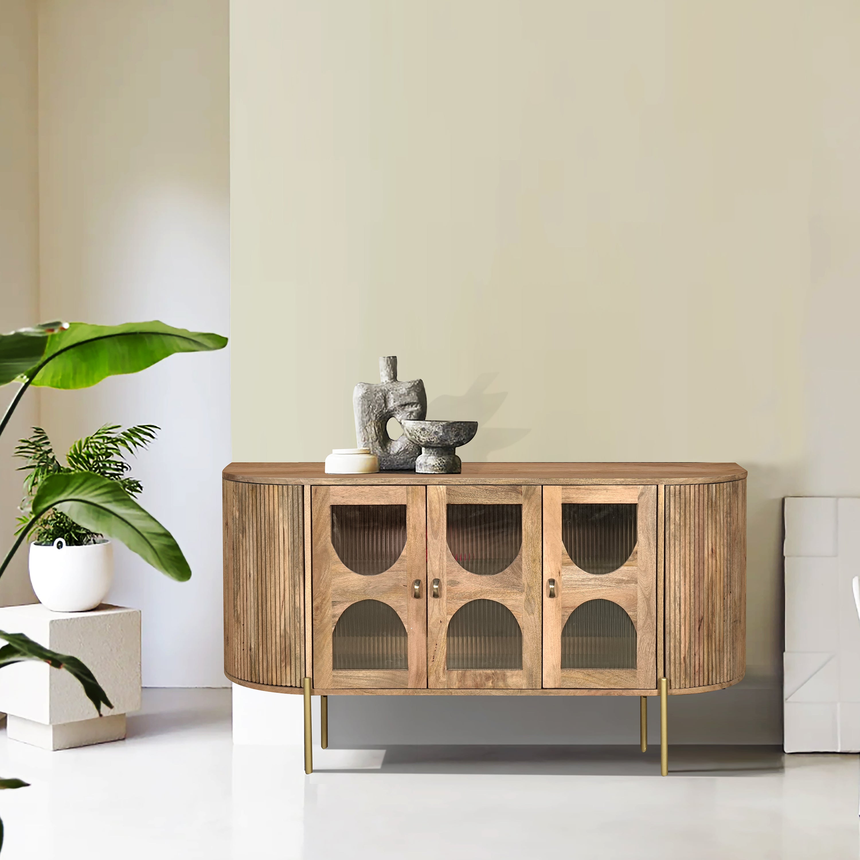 Apollo Mango Wood 3 Door Sideboard