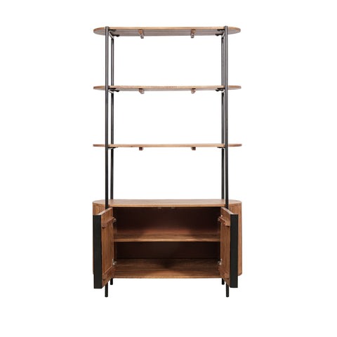 Zen Mango Wood Bookshelf, matching furniture available -Interior Image