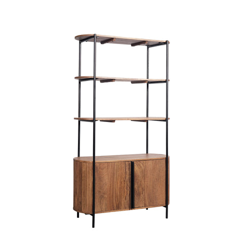 Zen Mango Wood Bookshelf, matching furniture available - Bookshelf Image