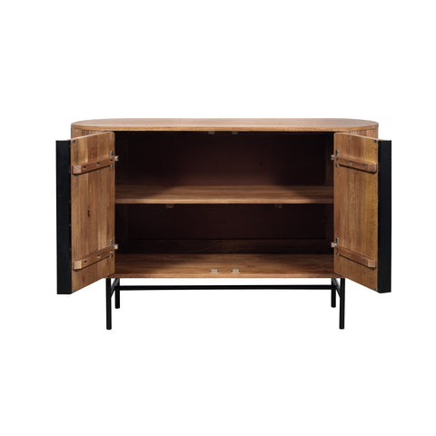 Zen Mango Wood 2 Door Sideboard, matching furniture available - Interior Image