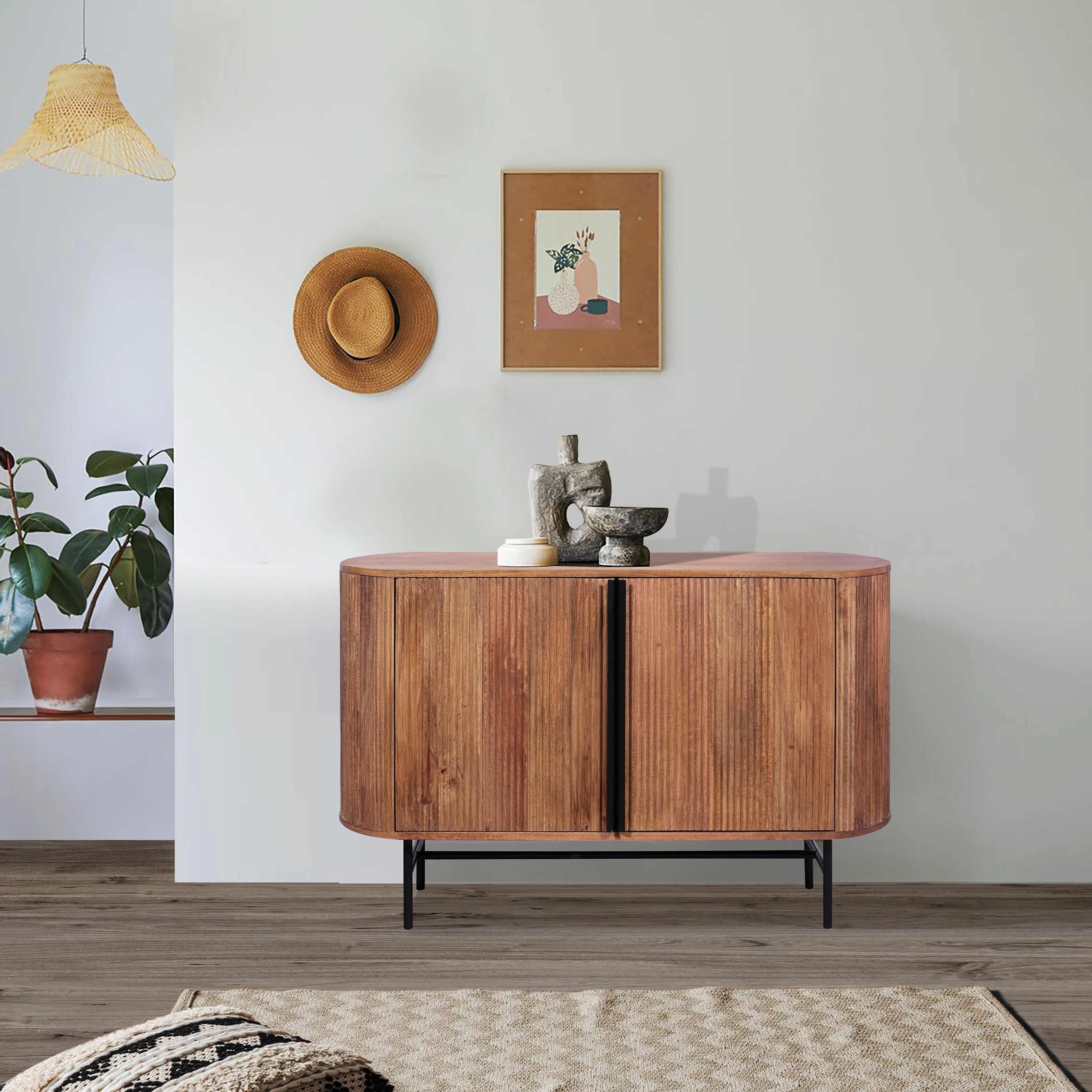 Zen Mango Wood 2 Door Sideboard