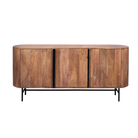 Zen Mango Wood 3 Door Sideboard, matching furniture available - Main Image 