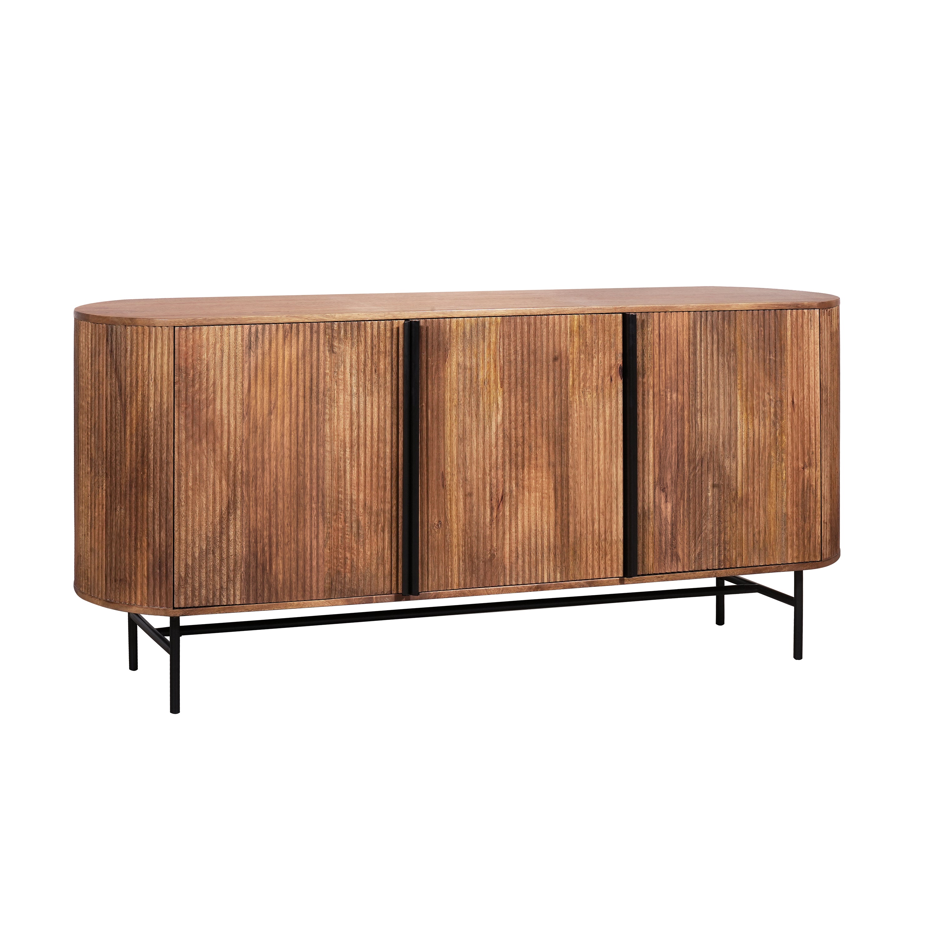 Zen Mango Wood 3 Door Sideboard