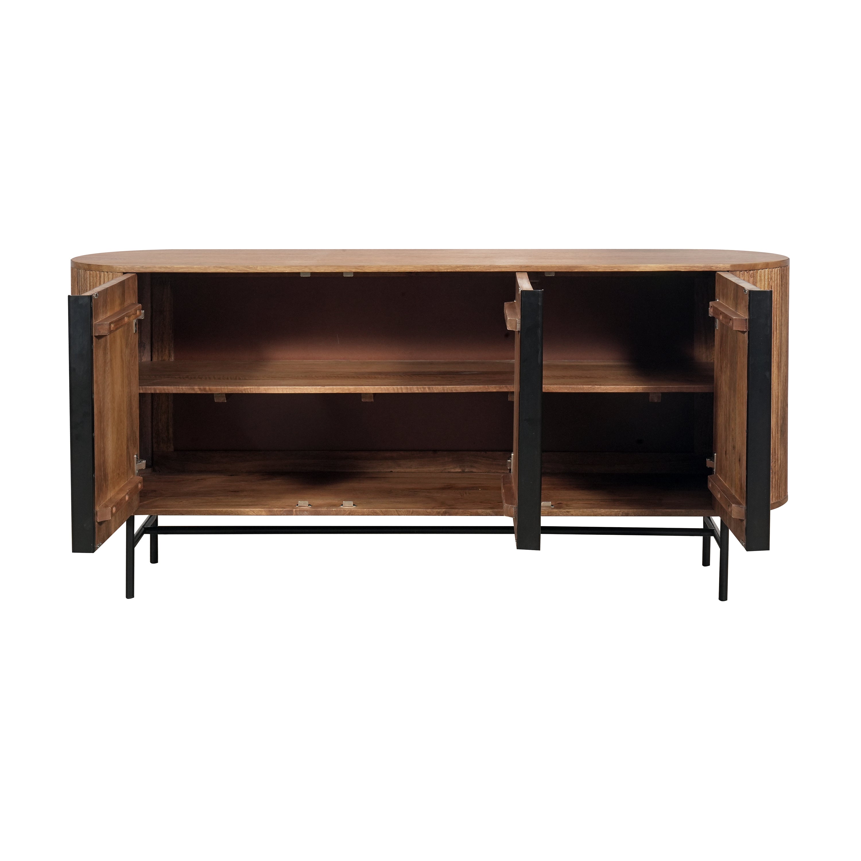 Zen Mango Wood 3 Door Sideboard