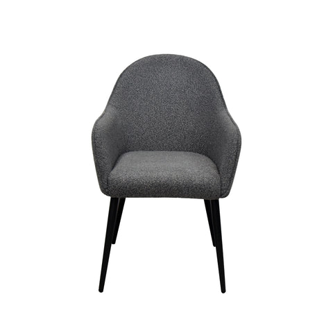 Set of 4 Cream Boucle Dining Chairs, also available in Grey - Main Image Grey Dining Chair