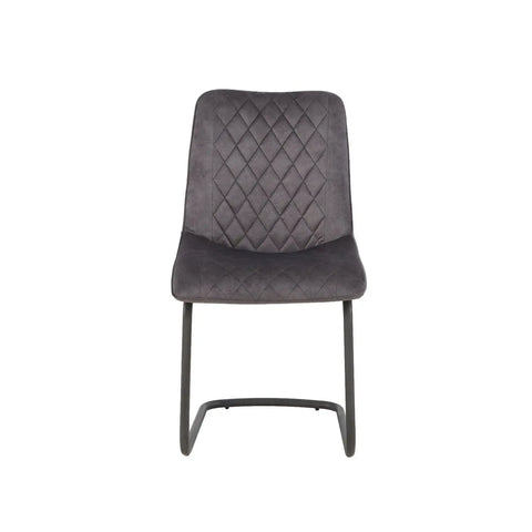 Creed Graphite Fabric Dining Chairs