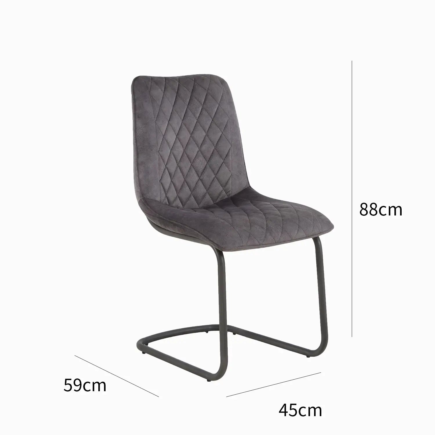 Creed Charcoal Grey Dining Chair