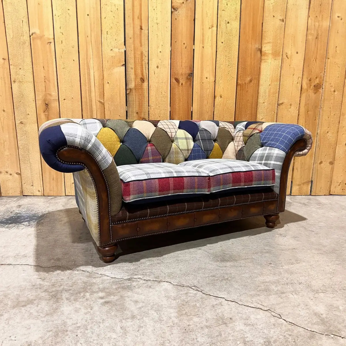 Cotswold Patchwork 2 Seater Chesterfield Sofa, also available in 3 Seater, Sofa and Wing Chair - Main Image 