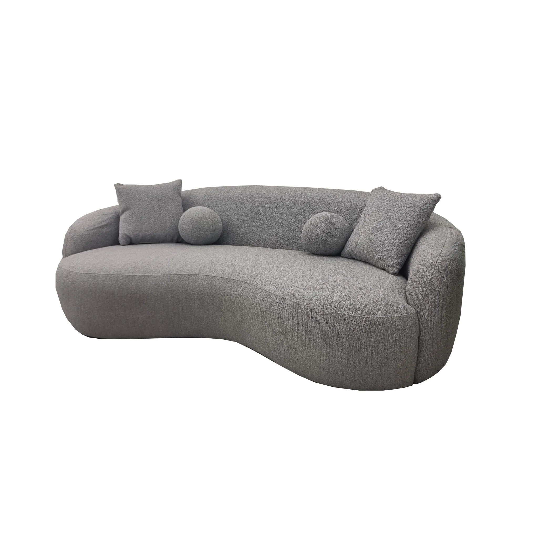 Wave Grey Boucle Sofa