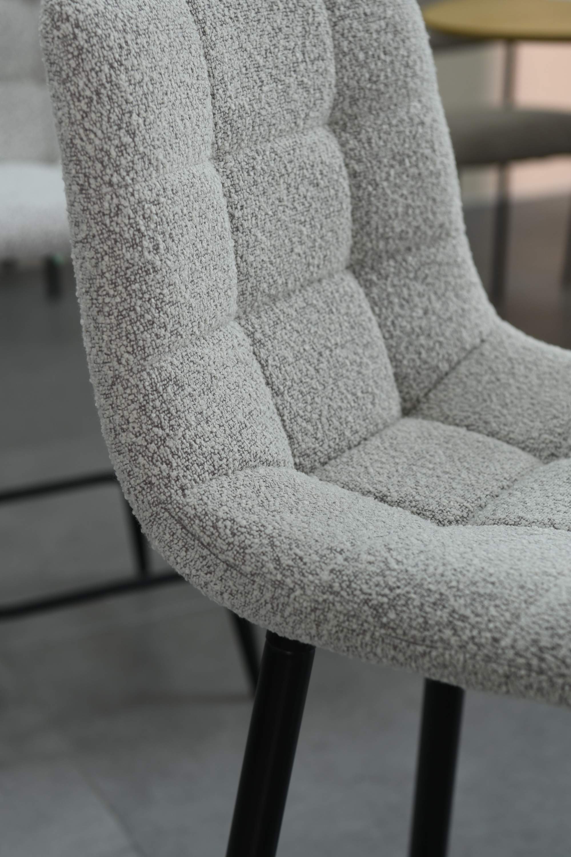 Pair of Cream Boucle Bar Stools