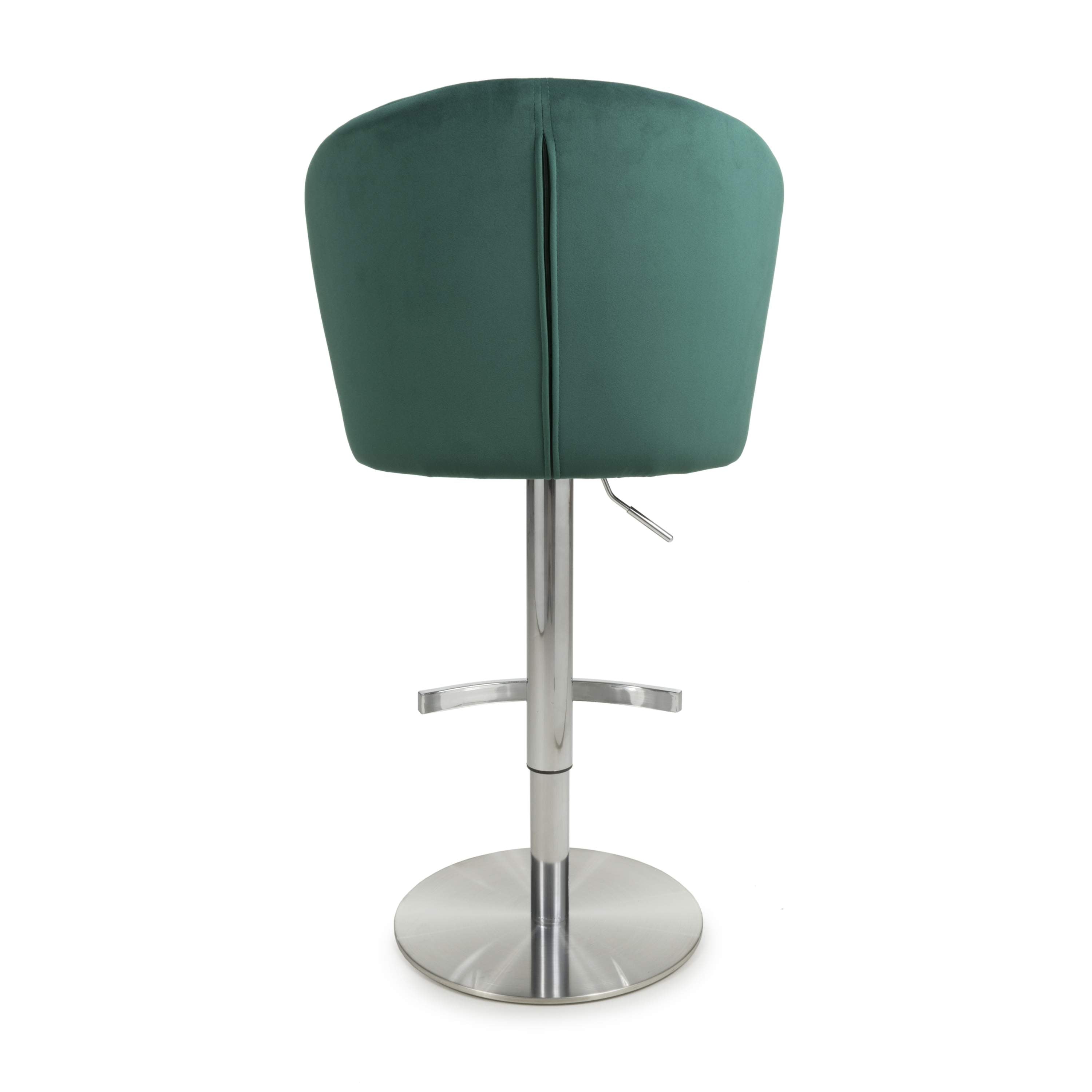 Brushed Velvet Green Bar Stool