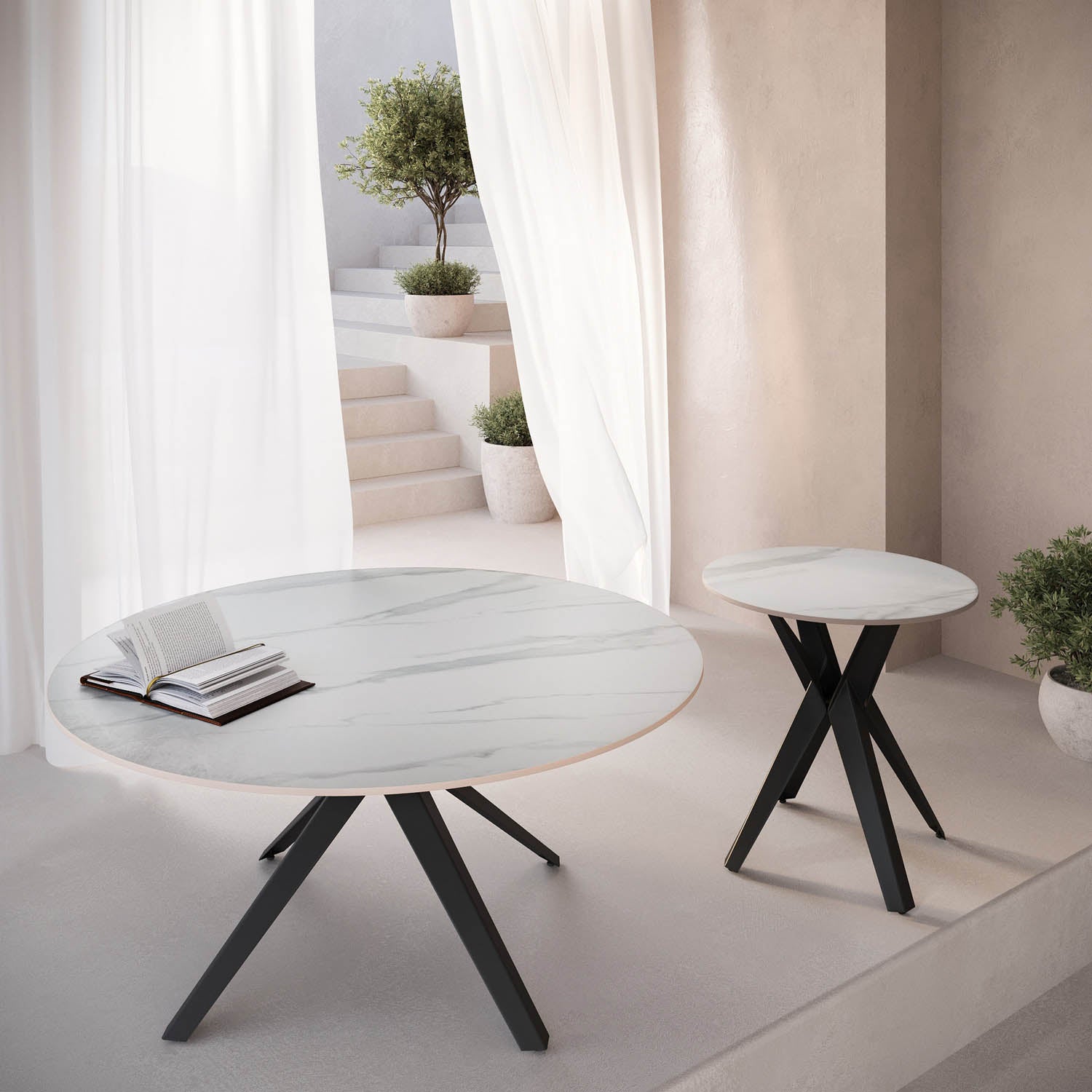 Lina White Gloss Ceramic Coffee Table