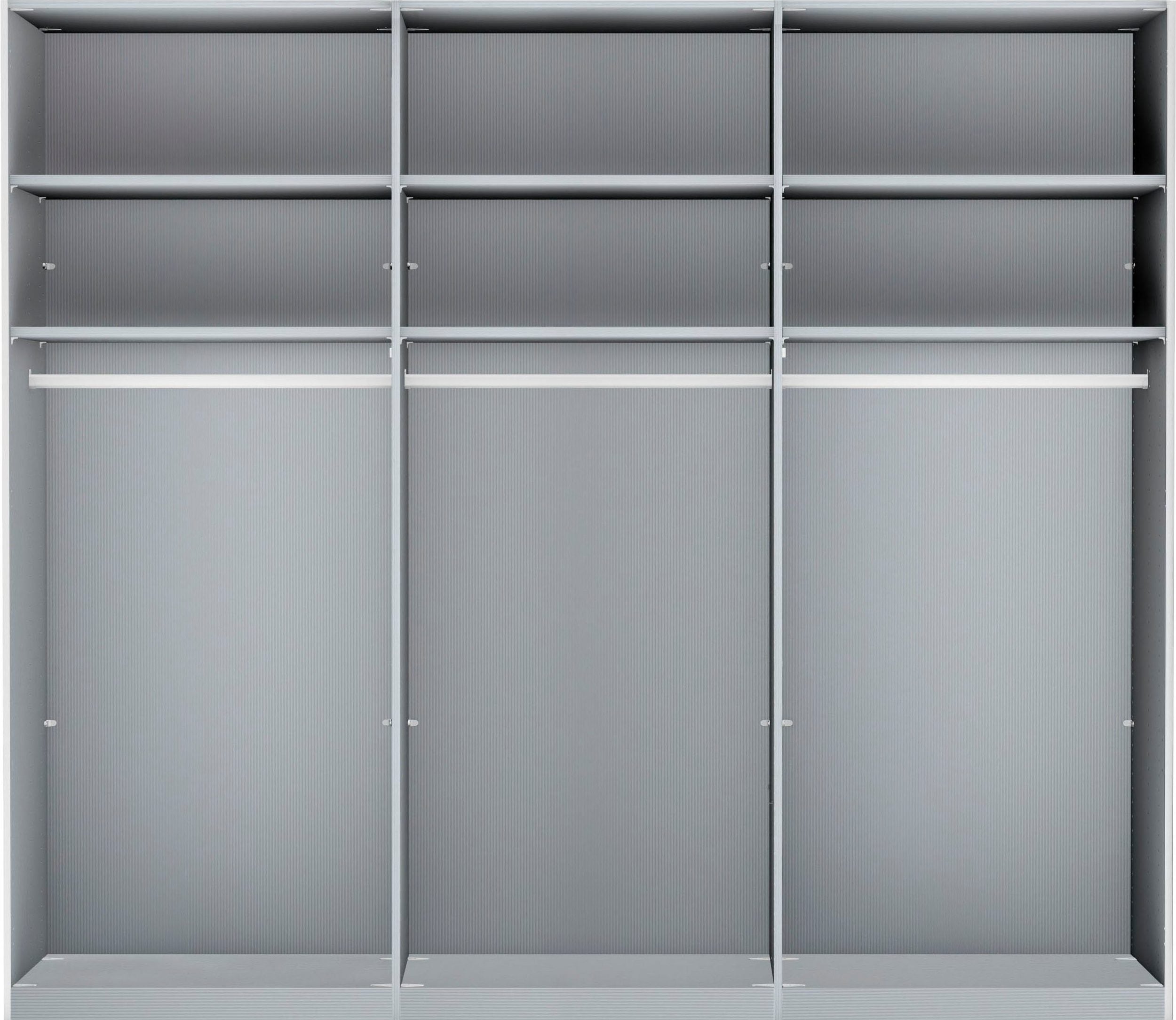 Wiemann Monroe Mirrored Sliding Door Wardrobe in Pebble Grey