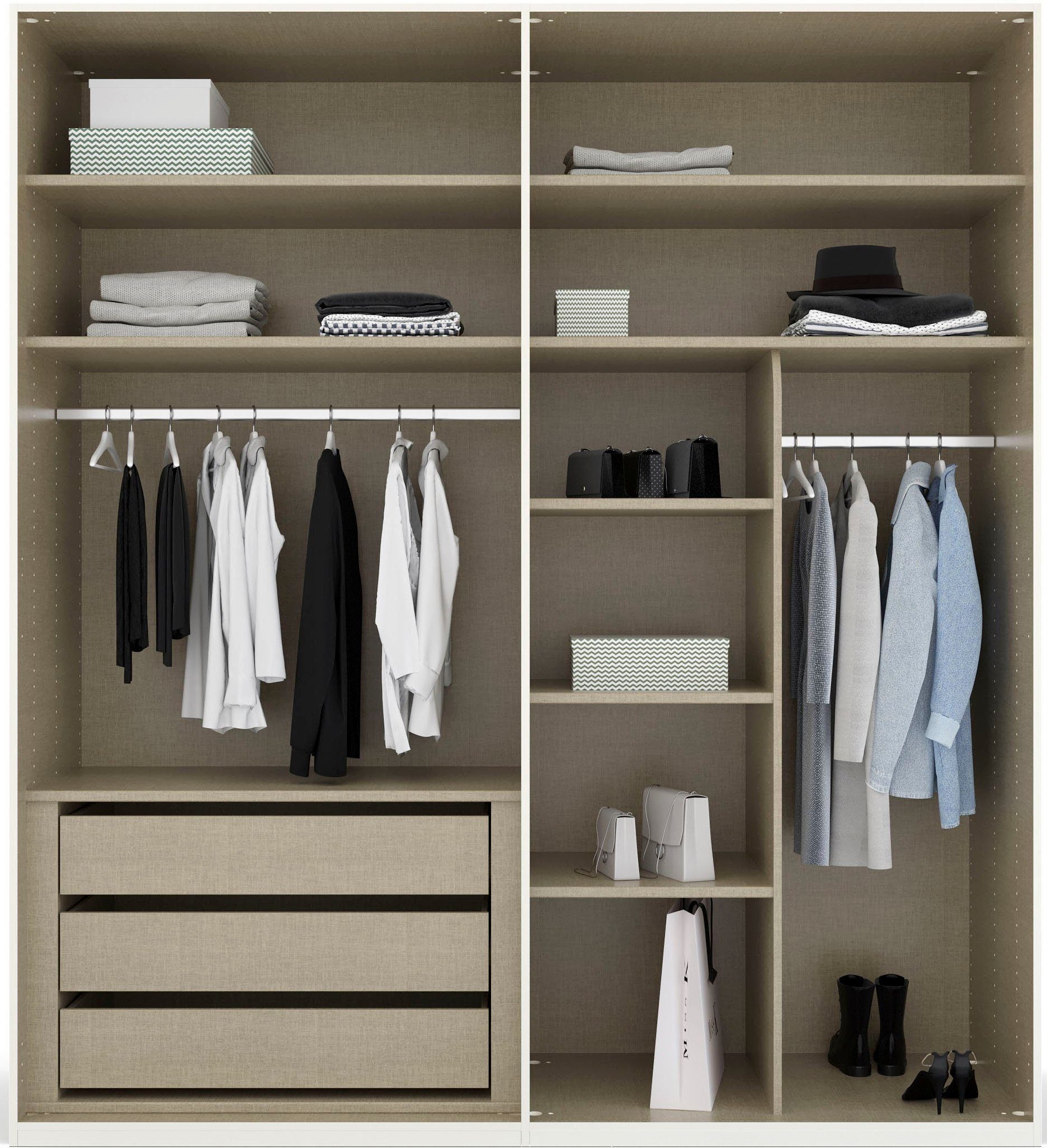 Rauch Skat Glamour 4 Door 201cm Wardrobe - Premium Interior