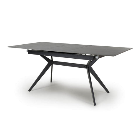 Pinnacle Extendable Granite sintered stone marble effect ceramic Dining Table - Angled