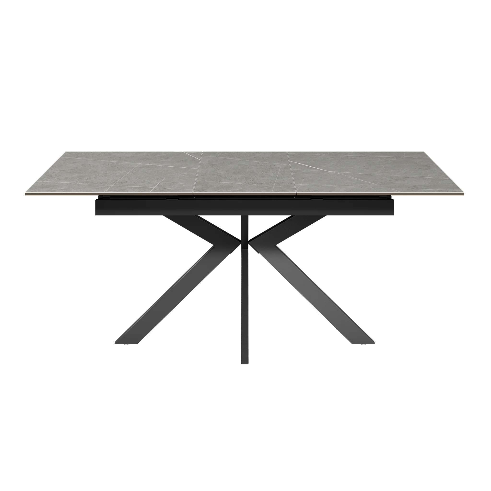 Amari 160-200cm Matte Grey Ceramic Extending Dining Table