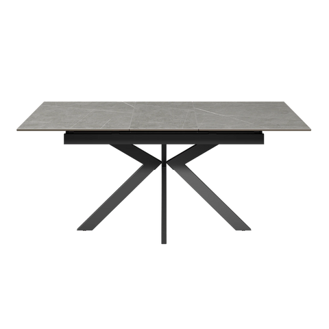 Amari 160-200cm Matte Grey Ceramic Extending Dining Table