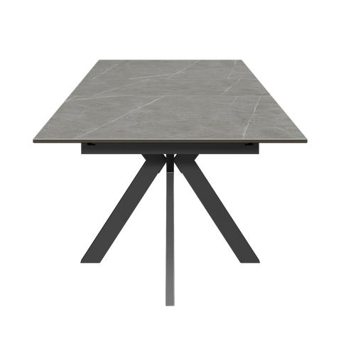 Amari 160-200cm Matte Grey Ceramic Extending Dining Table