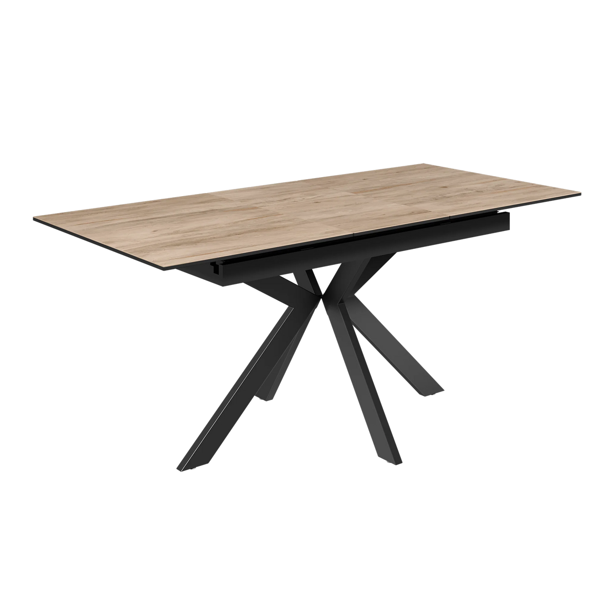 Amari 160-200cm Wood Look Ceramic Extending Dining Table