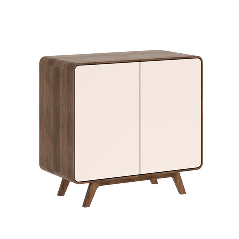 Asiago 2 Door Sideboard in White Oak, also available in Sand and Anthracite - Sand in Smoked Oak 