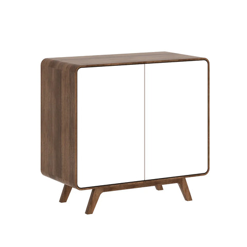 Asiago 2 Door Sideboard in White Oak, also available in Sand and Anthracite - Smoked Oak Image 