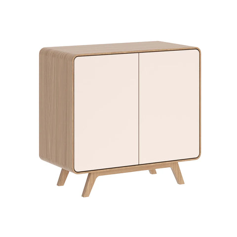 Asiago 2 Door Sideboard in White Oak, also available in Sand and Anthracite - Sand White Oak Image 