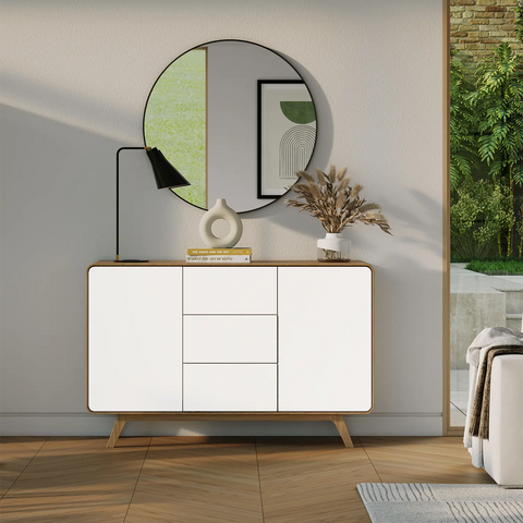 Asiago 2 Door 3 Drawer Sideboard, also available in Sand and Anthracite - Lifestyle Image 