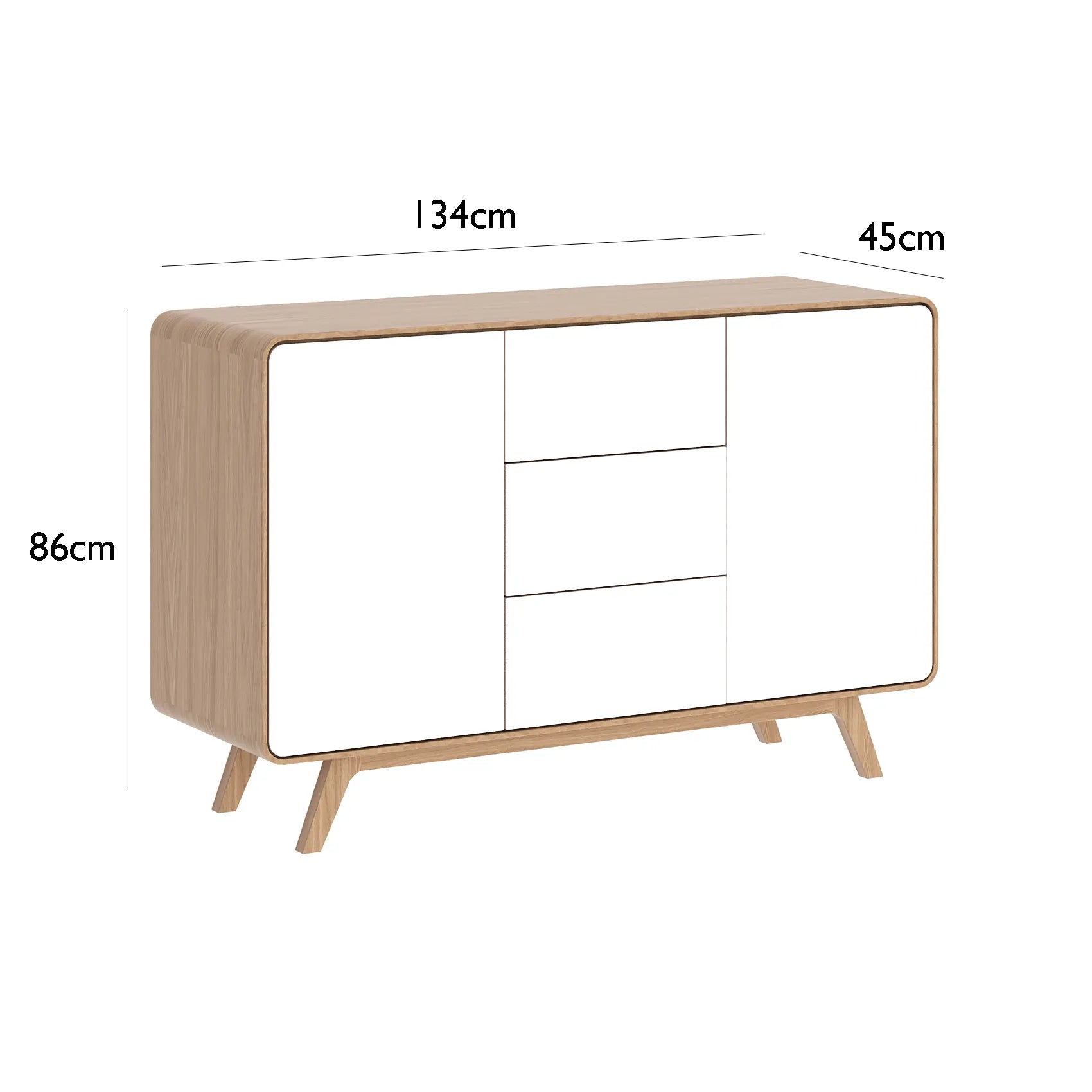 Asiago 2 Door 3 Drawer Sideboard