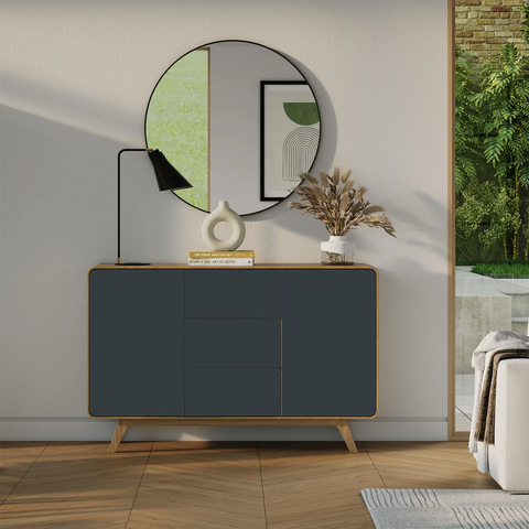 Asiago 2 Door 3 Drawer Sideboard, also available in Sand and Anthracite - Lifestyle Image 