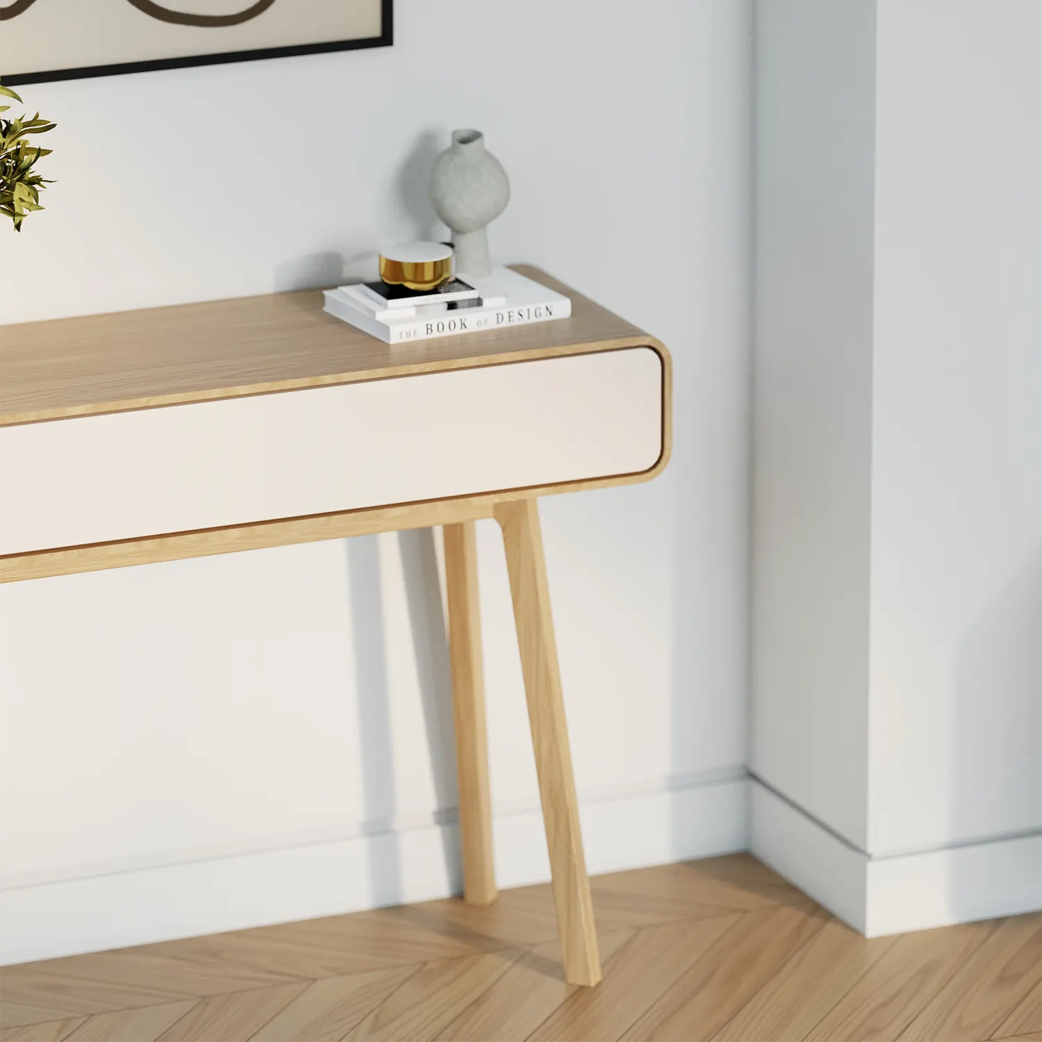 Asiago Solid Oak Console Table