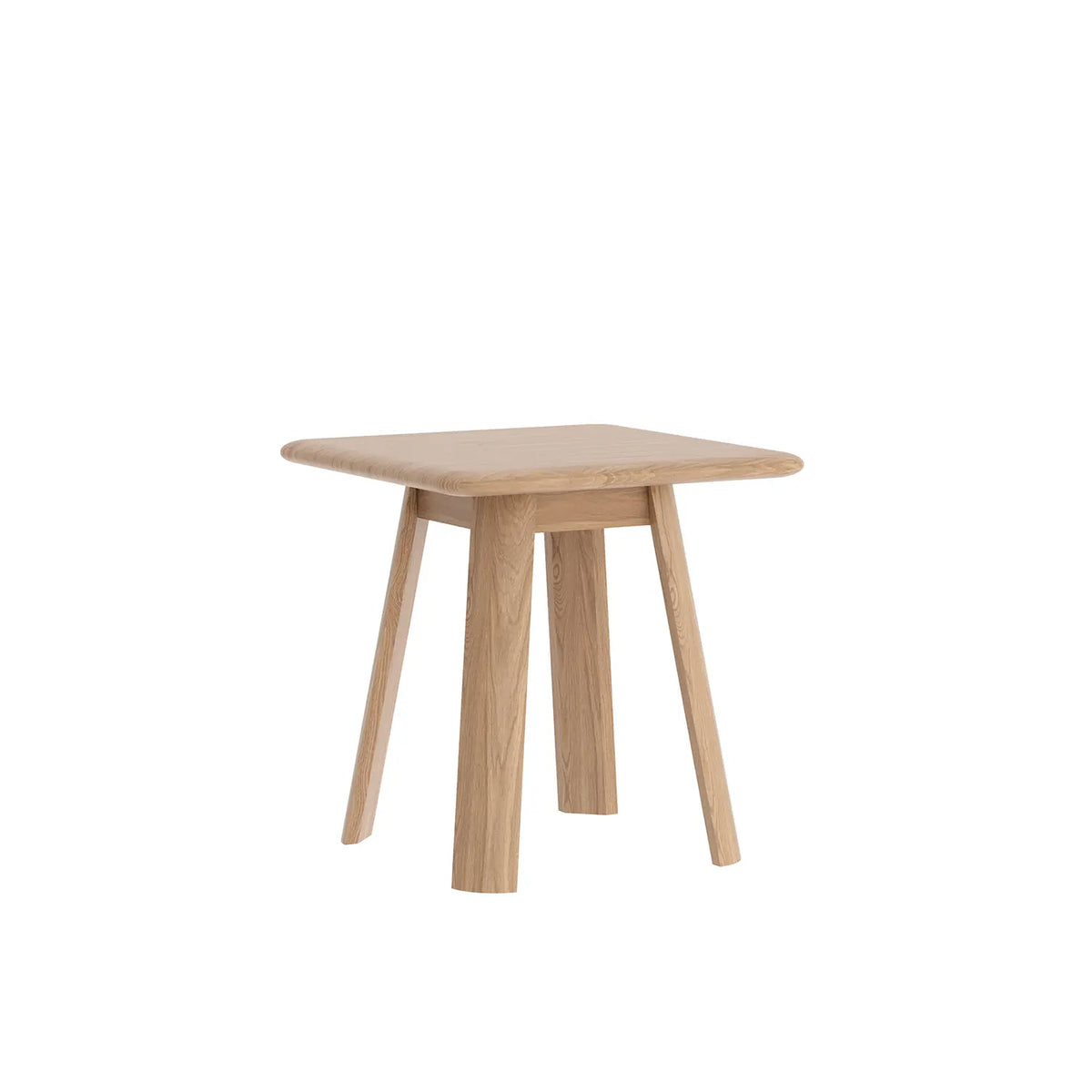 Asiago Solid Oak Side Table, choose from White or Smoked Oak - Main Image 