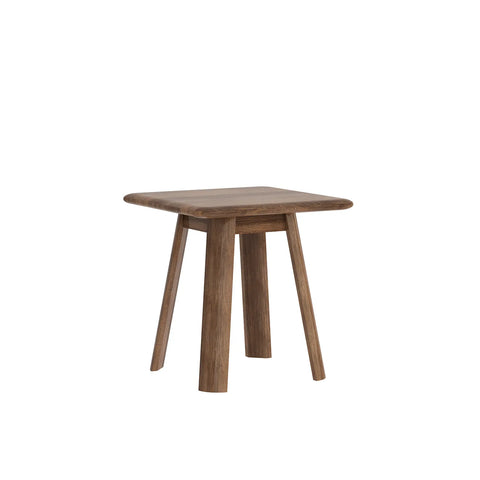 Asiago Solid Oak Side Table, choose from White or Smoked Oak - Smoked Oak Image 