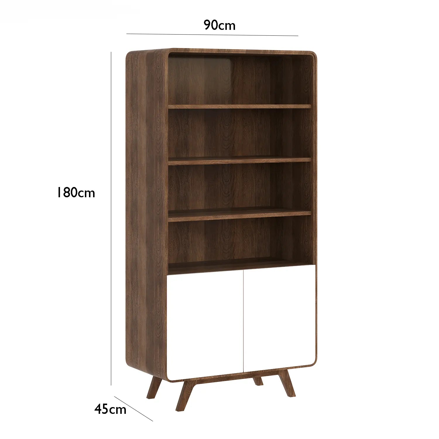 Asiago Solid Oak Tall Display Cabinet