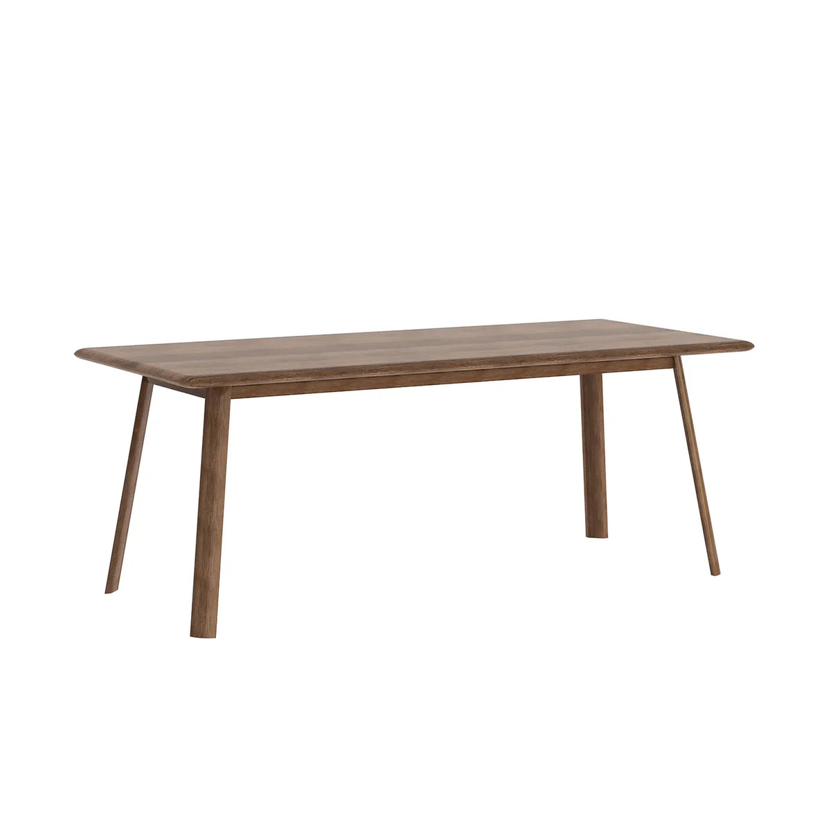 Asiago Solid Smoked Oak 2m Dining Table, also available in White Oak - Main Image 