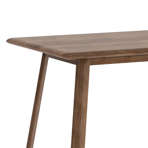 Asiago Solid Smoked Oak 2m Dining Table, also available in White Oak - Close Up of Table 