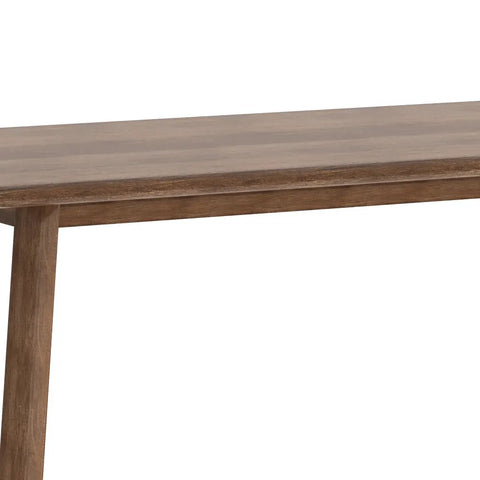 Asiago Solid Smoked Oak 2m Dining Table, also available in White Oak - Close Up of Table Edge