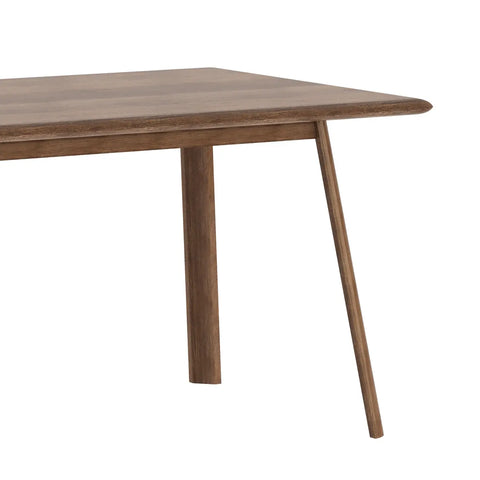 Asiago Solid Smoked Oak 2m Dining Table, also available in White Oak - Close Up of Table Design  