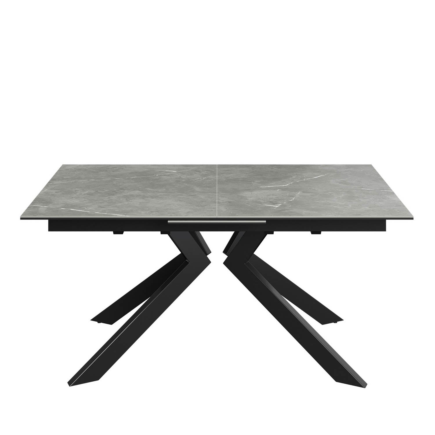 Athens Grey Matte Ceramic Extending Dining Table