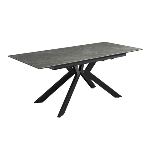 Athens Grey Matte Ceramic Extending Dining Table