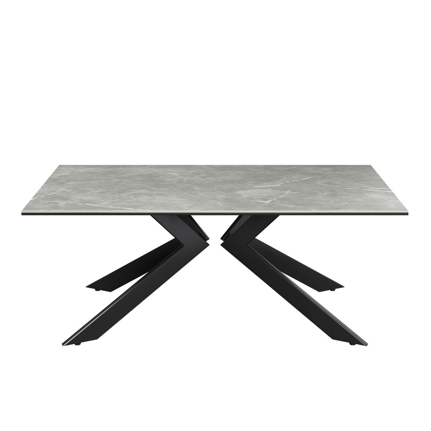 Athens Matte Grey Ceramic Coffee Table