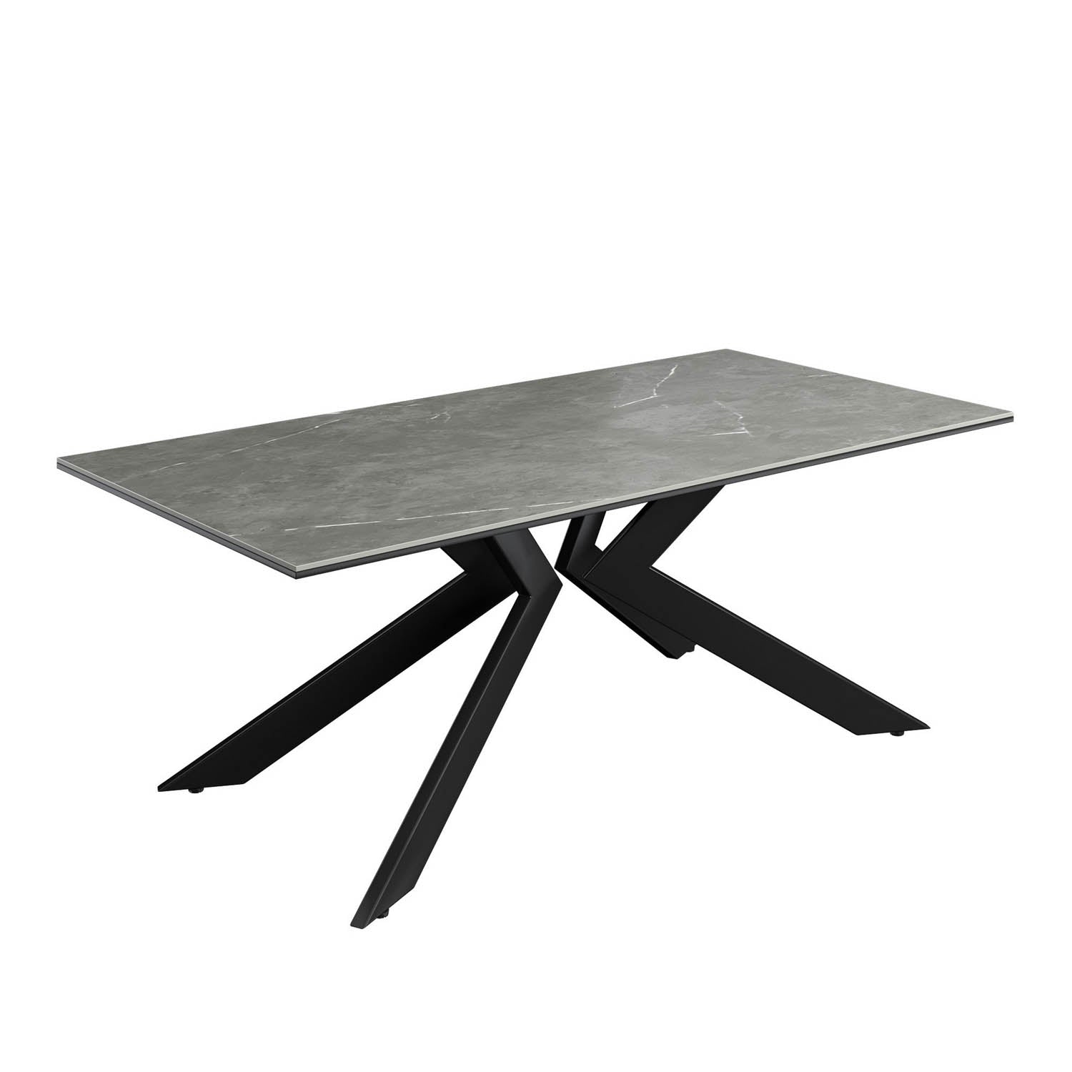 Athens Matte Grey Ceramic Coffee Table