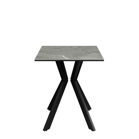 Athens Grey Matte Ceramic Side Table