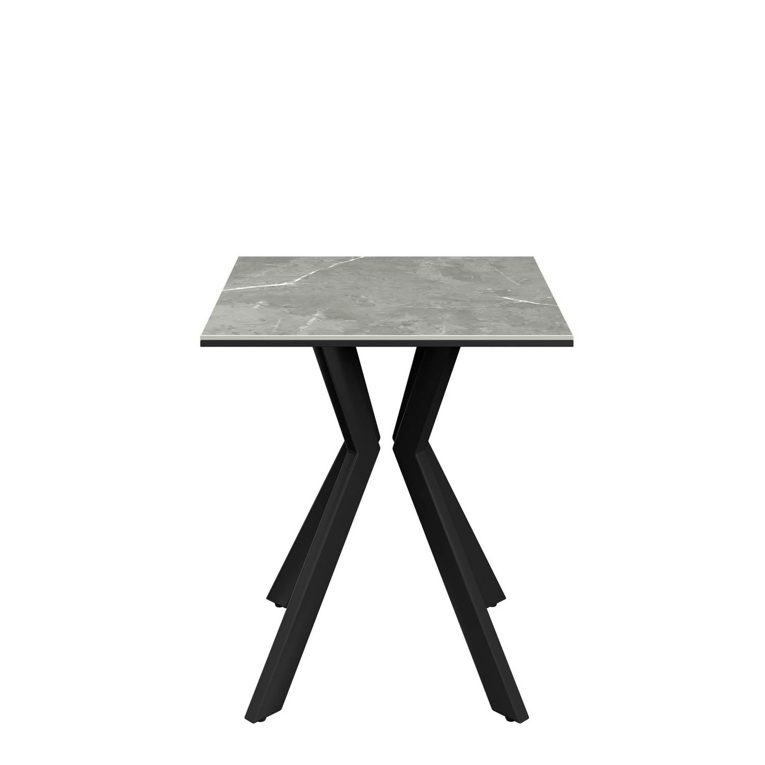 Athens Grey Matte Ceramic Side Table