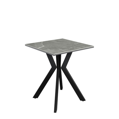 Athens Grey Matte Ceramic Side Table