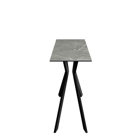 Athens Matte Grey Ceramic Console Table