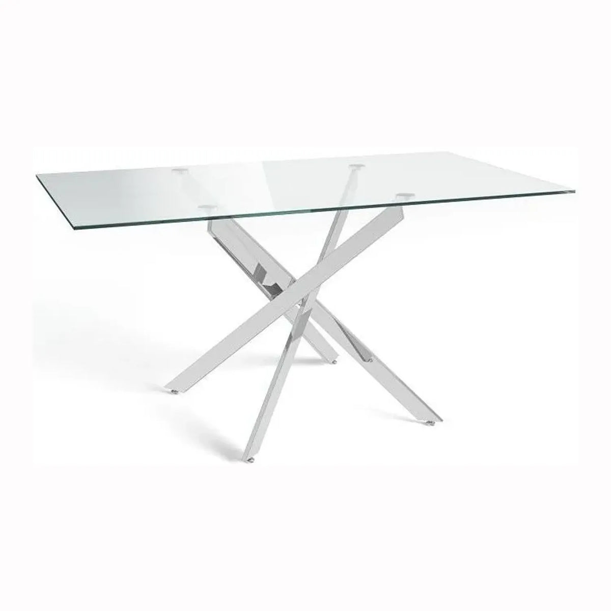 Ace Rectangle Glass Dining Table, also available in Round