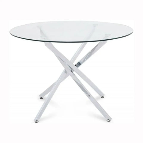 Ace Round Glass Dining Table, also available in Rectangle 