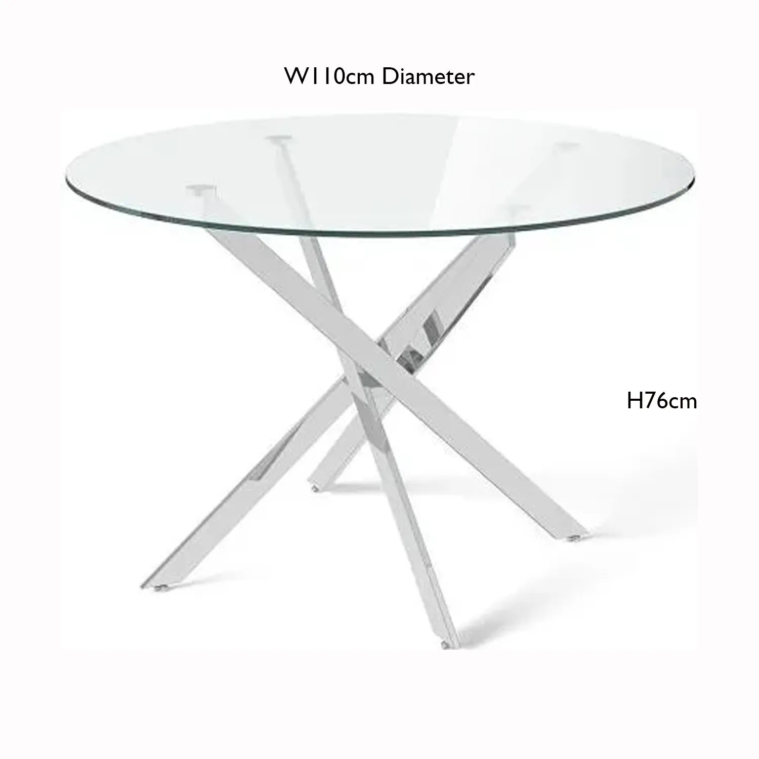 Ace Round Glass Dining Table