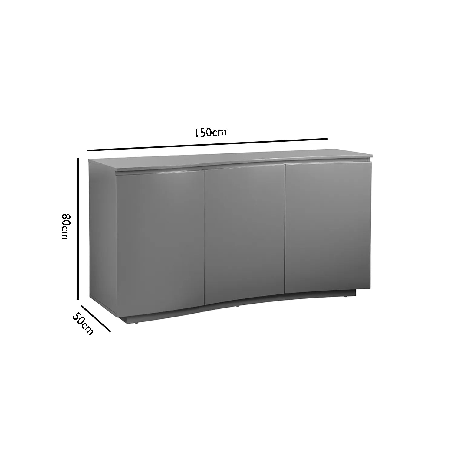 Alessio 3 Door Large Sideboard